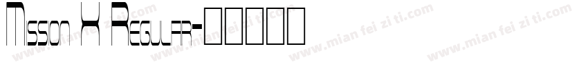 Mission X Regular字体转换